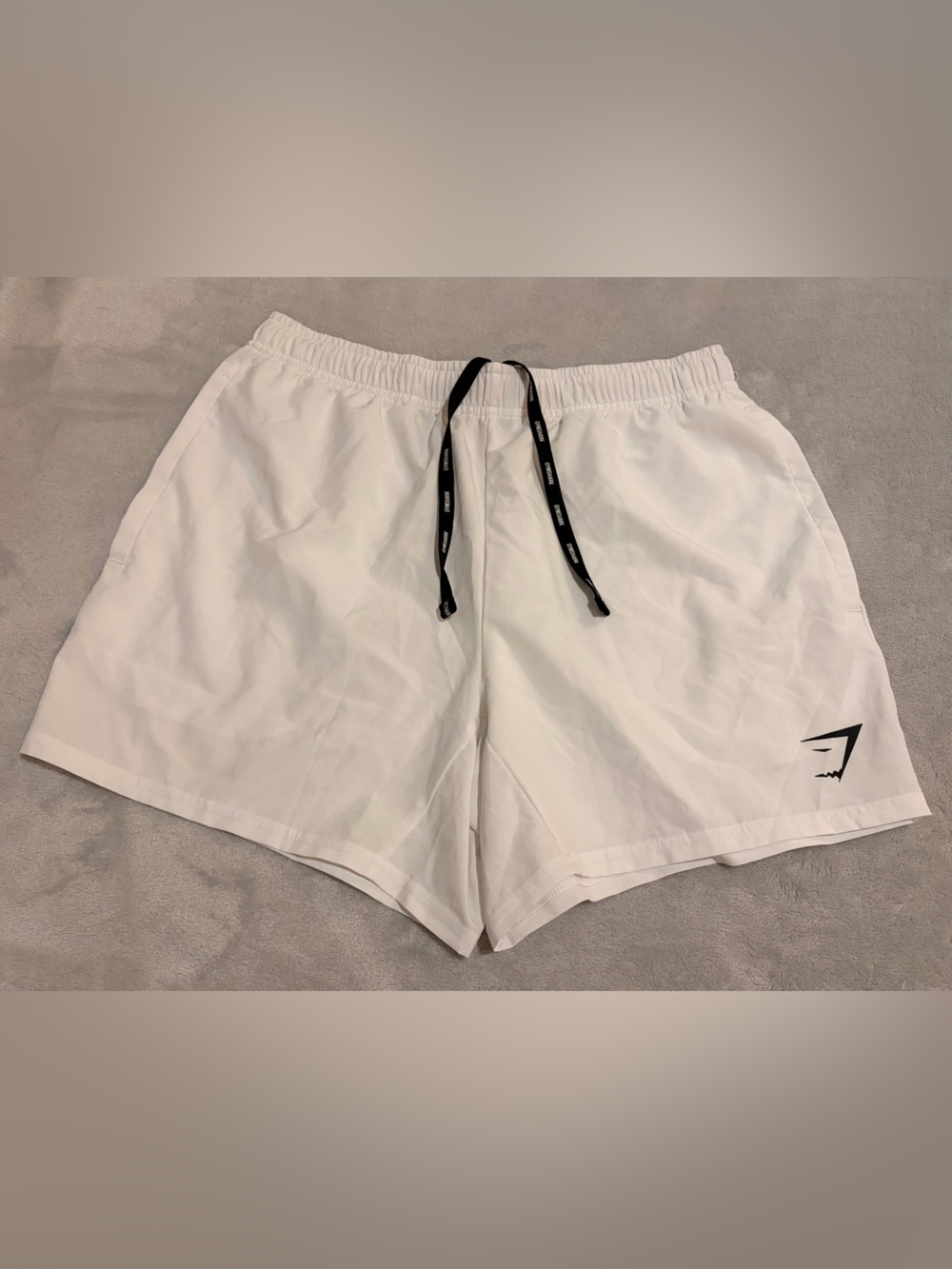 White Gymshark Women’s Shorts size S